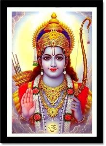 Lord Rama Wall Poster With frame For Home And office Decor Photographic ...