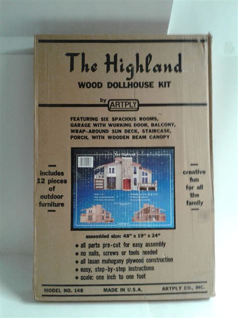 Buy Artply the Highland Wood Dollhouse Kit Model 148 Online in India - Etsy