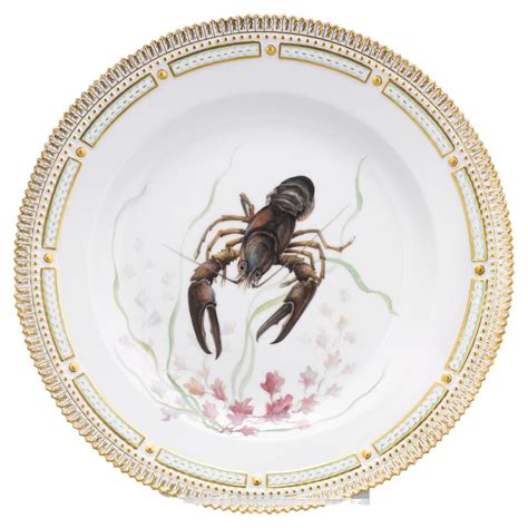 Crustacean Flora Danica Plate by Royal Copenhagen For Sale at 1stDibs