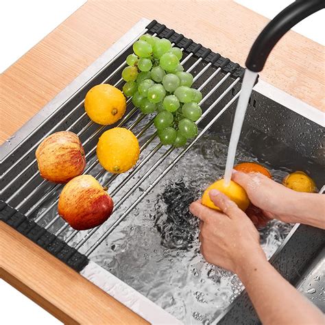 GLOBAL LOCAL Foldable Multipurpose Rollup Stainless Steel Kitchen ...