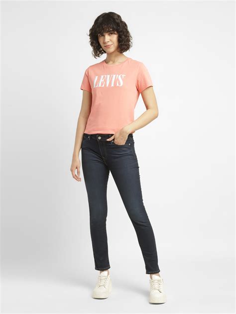 Women's 711 Blue Skinny Fit Mid Rise Jeans – Levis India Store