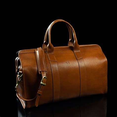 Luxury Full Grain Leather Weekender Bag for Women with Detachable ...