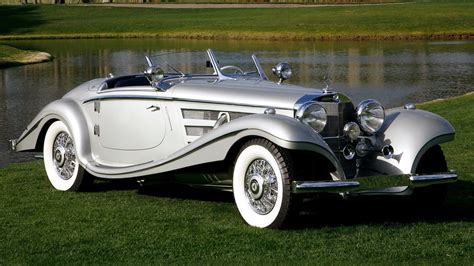 Mercedes-Benz 540K Classic: Stunning HD Vintage Roadster Wallpaper