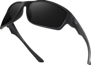 Buy Irayz Sports, Wrap-around, Over-sized Sunglasses Black For Men ...