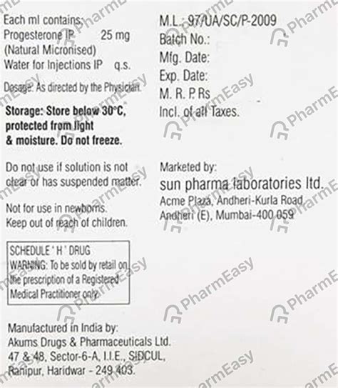 Aqsusten 25 MG Injection (1): Uses, Side Effects, Price & Dosage ...