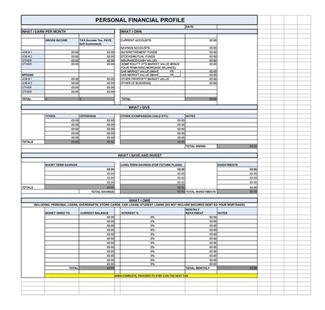 50 Professional Financial Plan Templates [Personal & Business] ᐅ