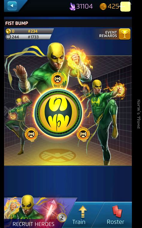 Fist Bump (Season XXI) | Marvel Puzzle Quest Wiki | Fandom