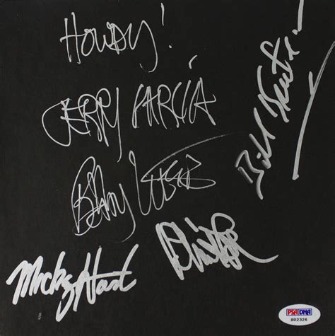 Lot Detail - The Grateful Dead Rare Group Signed Sheet in Custom Framed ...