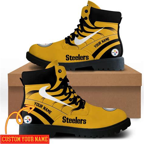 Pittsburgh Steelers Custom Boots Shoes Idea Gift For Fan - Go Us Shop