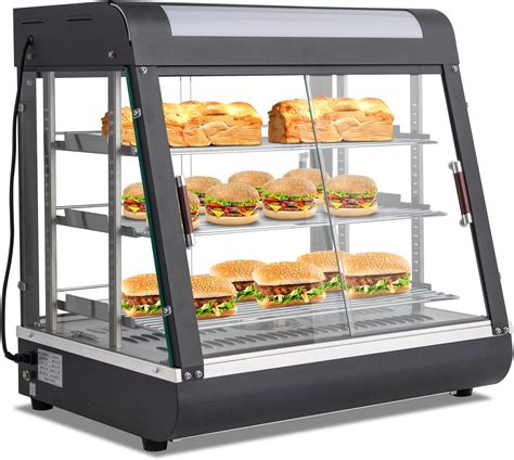 Amazon.com: ROVSUN 26" Commercial Food Warmer Display, 3-Tier Electric Countertop Food Pizza ...
