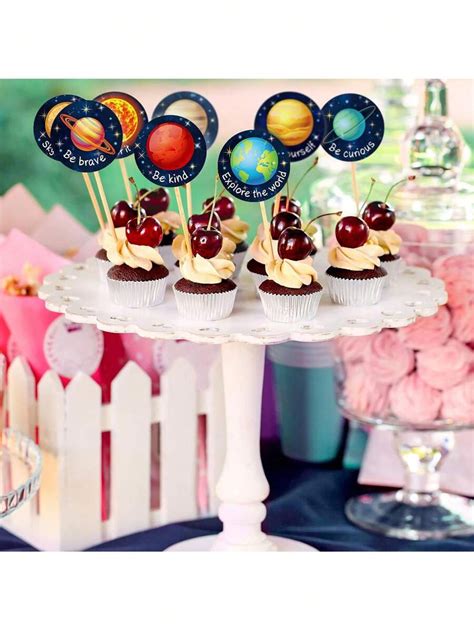 500pcs/Roll Cartoon Planet & Encouraging English Text Self-Adhesive ...