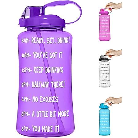 Drofail 3 Liter Big Capacity Water Bottle With Time Scale And Straw ...