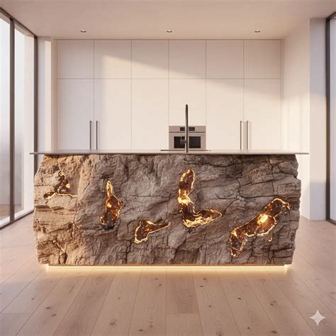 Transform Your Kitchen with Stunning Petrified Wood Kitchen Islands ...