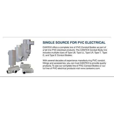 CANTEX Conduit Body 1/2-in PVC Type LL Conduit bodies L5133660 at Lowes.com