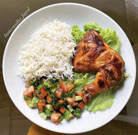 Healthy Chicken, Rice, and Veggie Plate