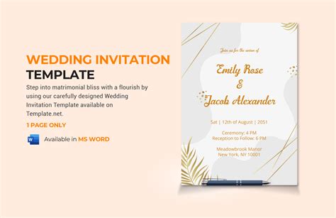 Adobe Template Wedding Invitation at Raymond Trombly blog