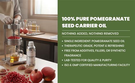 Buy VedaOils Pomegranate Seed Oil 100ml | 100% Pure Cold-Pressed ...