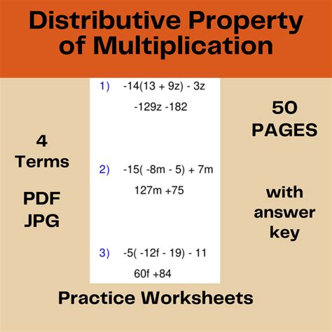 Image result for Multiply Using the Distributive Property PDF