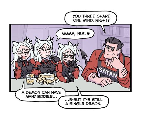 cerberus and helltaker (helltaker) drawn by vanripper | Danbooru