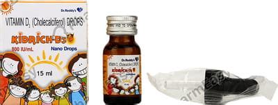 Kidrich D3 800 IU/ML Oral Drop (15): Uses, Side Effects, Price & Dosage ...