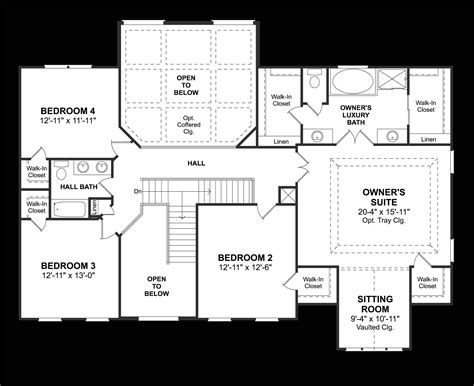 Ryland Homes Floor Plans - Ryland Floor Plan - Upper Joshua Creek ...