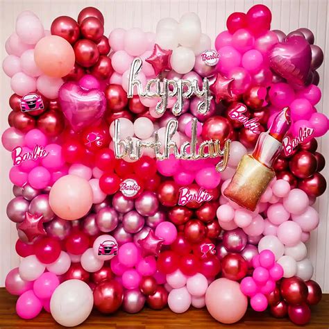 Whimsical Barbie Doll Birthday Party Decor | Balloon Decorations in ...