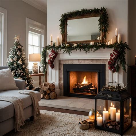 26 Creative Christmas Fireplace Decoration Ideas