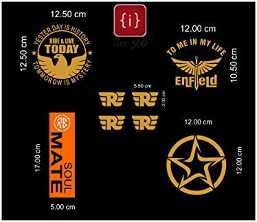 ISEE 360 Bike Stickers Compatible for Royal Enfield Sticker and ...