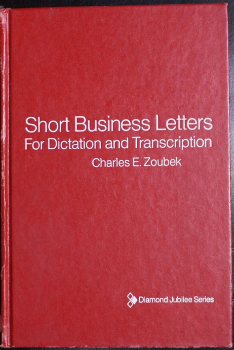 Buy Short Business Letters for Dictation and Transcription with ...