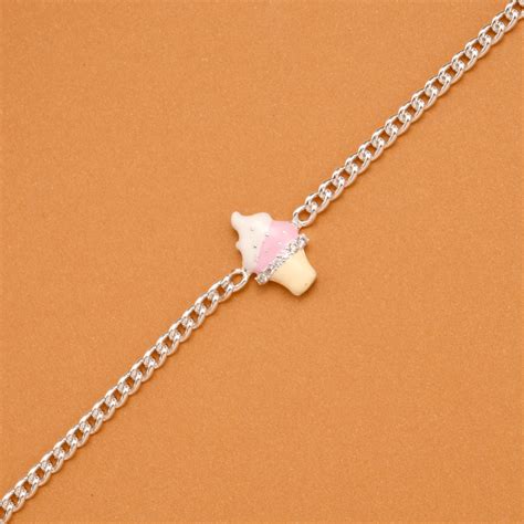 Silver Zircon Heart Women’s Bracelet | Sri Anu Jewellers