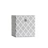 Shop Style Selections Style Selections White 1 Cube and Grey Trellis ...