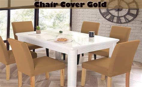 Kriva Chair Cover Set of 4 | Elastic Fitted Dining Seater Cushion ...
