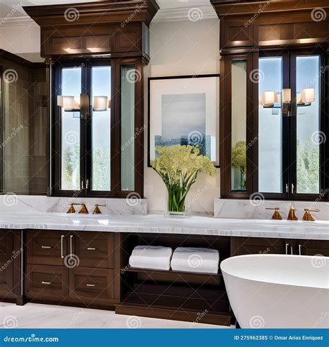 17 a Luxurious Master Bathroom with a Double Vanity, Marble Tile, and a ...