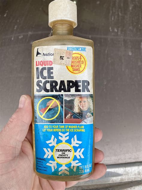 Bad idea to add 30yo Kmart Ice Scraper additive to my wiper fluid? : r/AskAMechanic