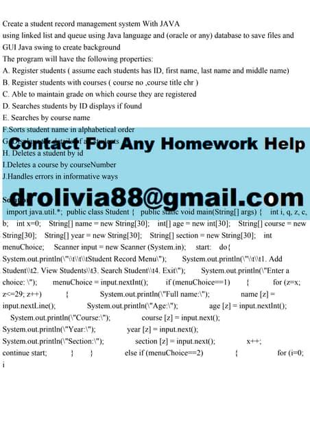 Store Student Details Using Java 的图像结果