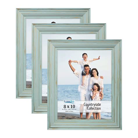 Buy Icona Bay 10x8 Picture Frames (Eggshell Blue, 3 Pack), French ...