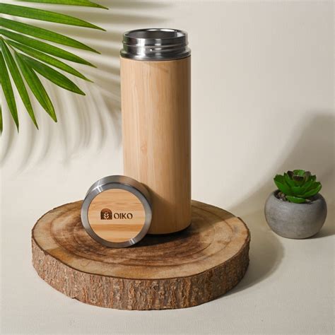 Bamboo Stainless Steel Water Bottle (Insulated) | Bottles & Sippers ...