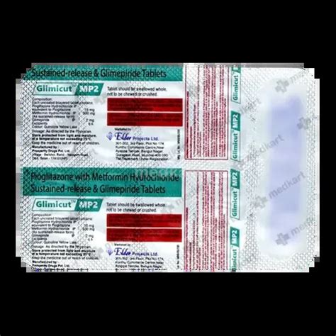 Buy Glimicut MP2 Tablet Online at Best Price | Medkart