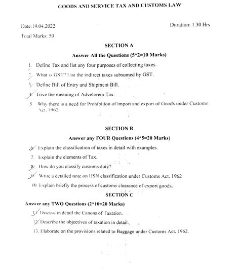 Gst and customs law - jjfkjnskdfv - GOODS AND SERVICE TAX AND CUSTOMS ...