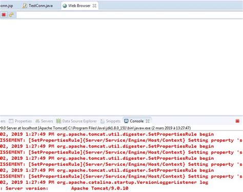 JSP Database Connection 的图像结果