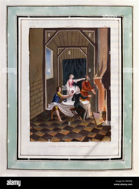 Illustration from Les Amours pastorales de Daphnis et Chloe 1787 ...