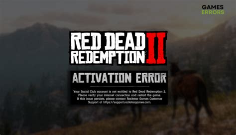 RDR2 Activation Error 的图像结果