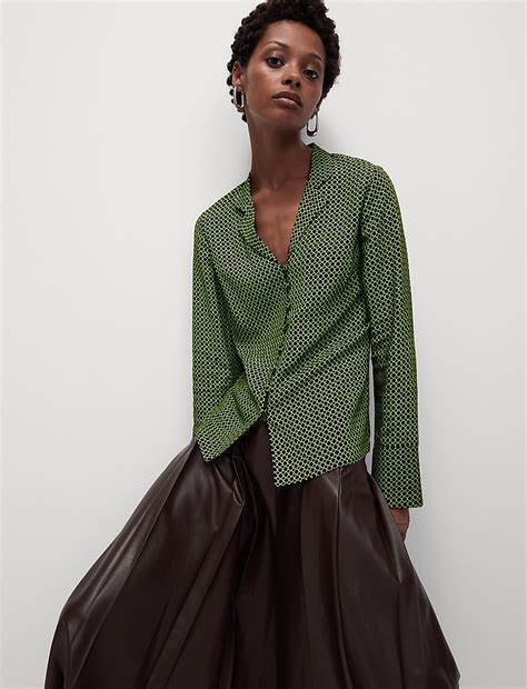 Buy Printed V-Neck Shirt at Marks & Spencer