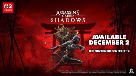 Assassin’s Creed Shadows coming to Switch 2 on December 2; fall roadmap ...