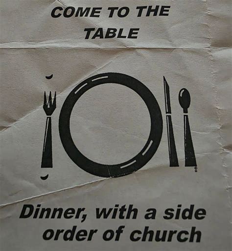 The Table - Dinner with a Side Order of Church, 6348 Harrison Ave ...