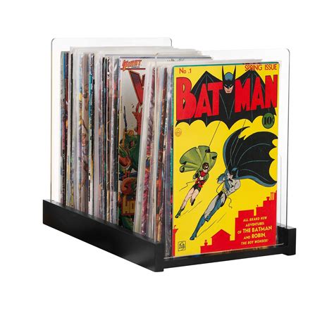 Buy Comic Book Storage Holder to Display Comics, Wooden Shelf Organizer ...