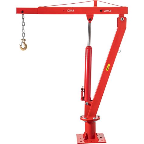 Buy VEVOR Davit Crane, 2000lbs Pickup Truck Crane, 360°Swivel Design ...