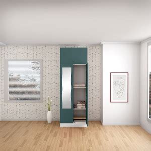 Godrej Interio Slimline 2 Door With Overhead Unit & Mirror Metal ...