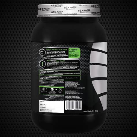 Six Pack Nutrition 100% Whey Protein Powder for Fitness