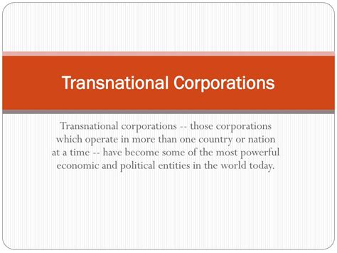 Transnational Corporation 的图像结果